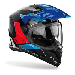 Kask motocyklowy AIROH BANDIT TUNE BLUE/RED GLOSS niebieski czerwony czarny