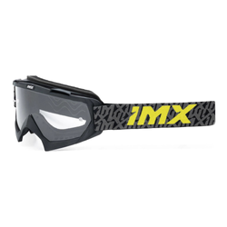 Gogle motocyklowe IMX Mud Black Matt/Grey/Fluo Yellow - Szyba Clear (1 Szyba W Zestawie)