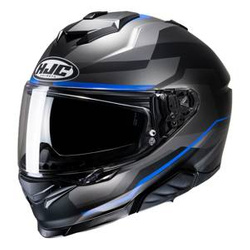 Kask motocyklowy integralny HJC I71 Nior szary/niebieski