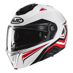 Kask motocyklowy HJC I71N Tricus biały/czerwony