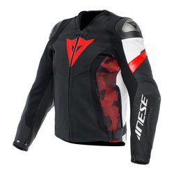 Kurtka skórzana DAINESE AVRO 5 BLACK/RED/WHITE czarny czerwony biały