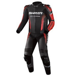 Kombinezon motocyklowy dwuczęściowy SHIMA STR 2.0 RED czarny czerwony