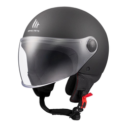 Kask motocyklowy MT STREET S SOLID MATT BLACK czarny mat