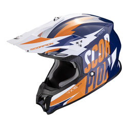 Kask motocyklowy SCORPION VX 16 EVO AIR SLANTER BLUE/ORANGE niebieski pomarańczowy