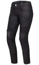 Damskie jeansy motocyklowe OZONE ROXY WAXED czarne
