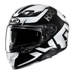 Kask motocyklowy integralny HJC F71 Bard czarny/biały