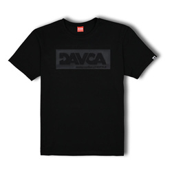 Koszulka codzienna T-shirt DAVCA LOGO BLACK MATT czarny