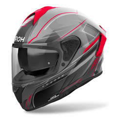 Kask motocyklowy AIROH SPARK 2 SHADOW RED GLOSS czerwony szary
