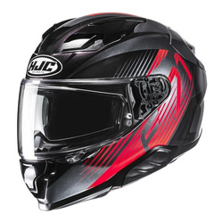 Kask integralny HJC F71 CATOS BLACK/RED czarny czerwony