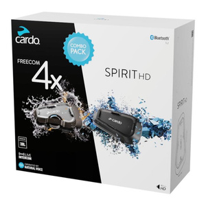 Zestaw motocyklowy interkomów CARDO FREECOM 4X + SPIRIT HD