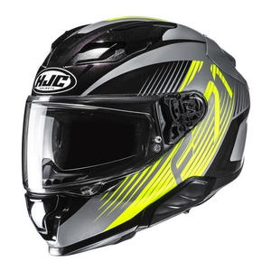 Kask integralny HJC F71 CATOS BLACK/YELLOW czarny żółty