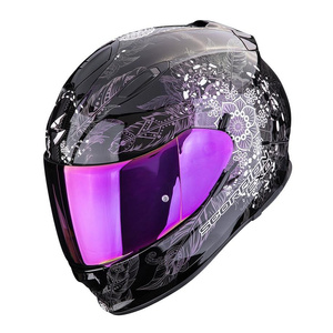 Kask motocyklowy integralny SCORPION EXO-491 DREAM BLACK/CHAMELEON czarny fioletowy