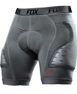 Spodenki z ochraniaczami rowerowe FOX Titan Race Short Charcoal