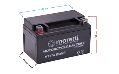 Akumulator AGM (Gel) MTX7A-BS MORETTI