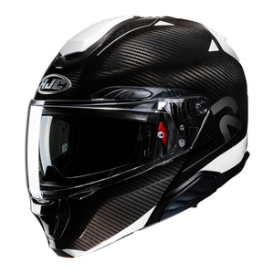 Kask motocyklowy szczękowy HJC RPHA 91 Noela Carbon czarny/biały