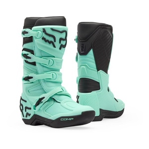 Buty motocyklowe cross dziecięce FOX JUNIOR COMP TEAL zielony czarny