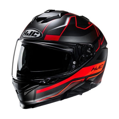 Kask motocyklowy HJC I71 Iorix czarny/czerwony