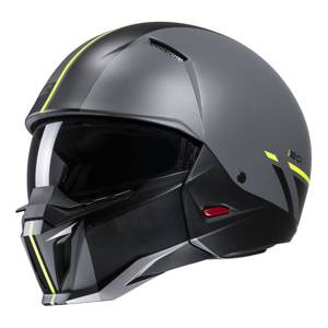 Kask motocyklowy otwarty HJC I20 Batol szary/żółty