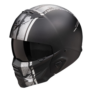 Kask motocyklowy SCORPION EXO-COMBAT II LORD BLACK/SILVER czarny srebrny