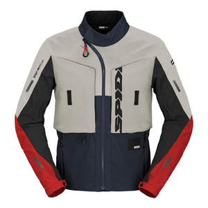 Kurtka motocyklowa tekstylna SPIDI FRONTIER BLUE/ICE/RED szary granatowy czerwony