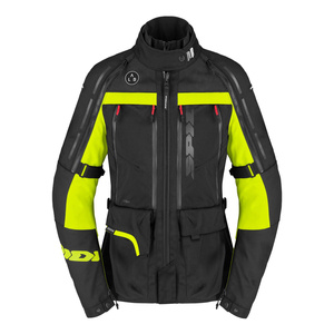 Kurtka motocyklowa tekstylna damska SPIDI 4 SEASON V3 LADY YELLOW FLUO czarny żółty fluo