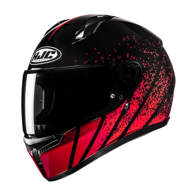 Kask motocyklowy integralny HJC C10 Haven czarny/czerwony