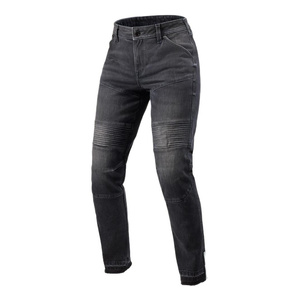 Jeansy motocyklowe damskie REVIT MOTO 2 LADY DARK BLACK STONE czarny