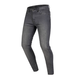 Jeansy motocyklowe OZONE STRIKER Slim Fit sprany szary
