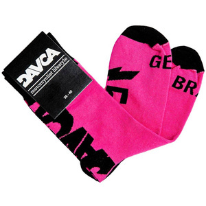 Skarpetki DAVCA PINK różowy czarny