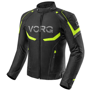 Kurtka motocyklowa VORG HORNET FLUO czarny żółty fluo