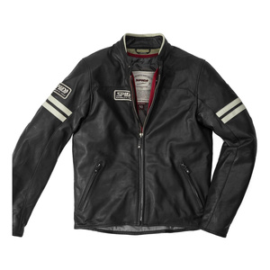 Kurtka skórzana SPIDI VINTAGE ICE/BLACK czarny szary