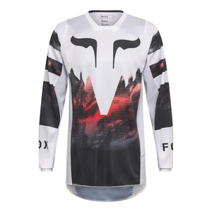 Bluza motocyklowa cross FOX 180 KAIROS WHITE/FLUO RED biały czerwony fluo