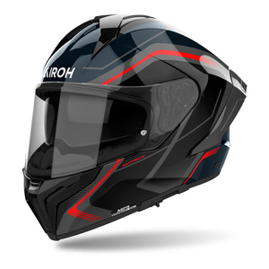Kask motocyklowy AIROH MATRYX WIDE RED GLOSS czerwony szary czarny
