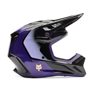 Kask cross FOX V3 DRIP BLACK/PURPLE czarny fioletowy