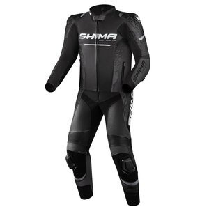 Kombinezon motocyklowy dwuczęściowy SHIMA STR 2.0 BLACK czarny szary