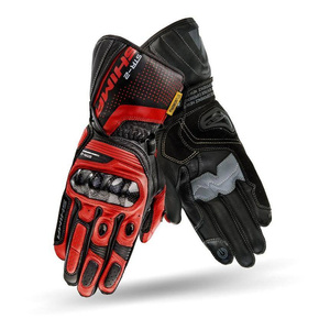 Rękawice motocyklowe sportowe skórzane Shima STR-2 GLOVES czarny/czerwony