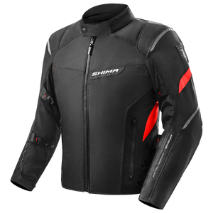 Kurtka motocyklowa tekstylna miejska/turystyczna Shima RUSH 2.0 czerwony