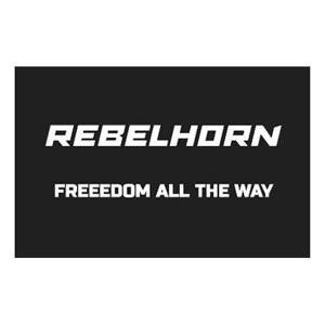 Odznaka na rzep REBELHORN FREEDOM ALL THE WAY BLACK