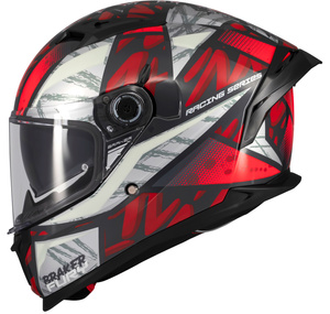 Kask motocyklowy MT BRAKER SV FURY BLACK/GREY/RED