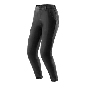 Jeansy motocyklowe damskie REBELHORN FASTER LADY BLACK czarny