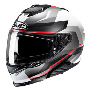 Kask motocyklowy integralny HJC I71 Nior szary/czerwony