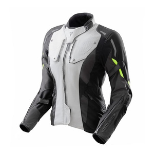 Damska kurtka motocyklowa tekstylna Rebelhorn HIKER IV czarny-szary-żółty fluo